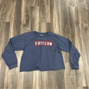 Eastern connecticut state university crew neck sweatshirt